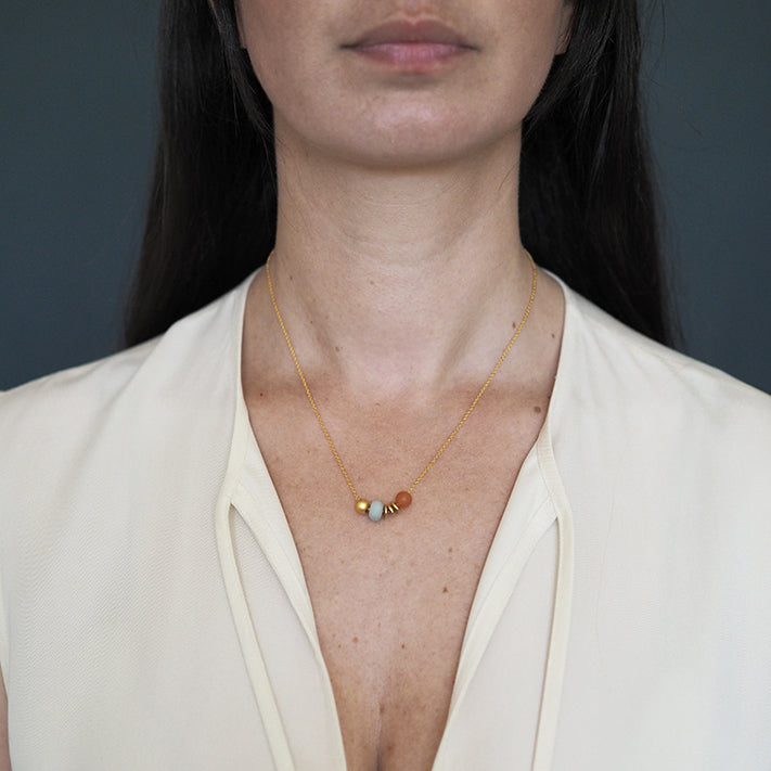 Cream Necklace in Atoll