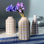 Load image into Gallery viewer, Vaisselle Boutique - &#39;Genie in a Bottle&#39;- Lilac / Lemon Gingham
