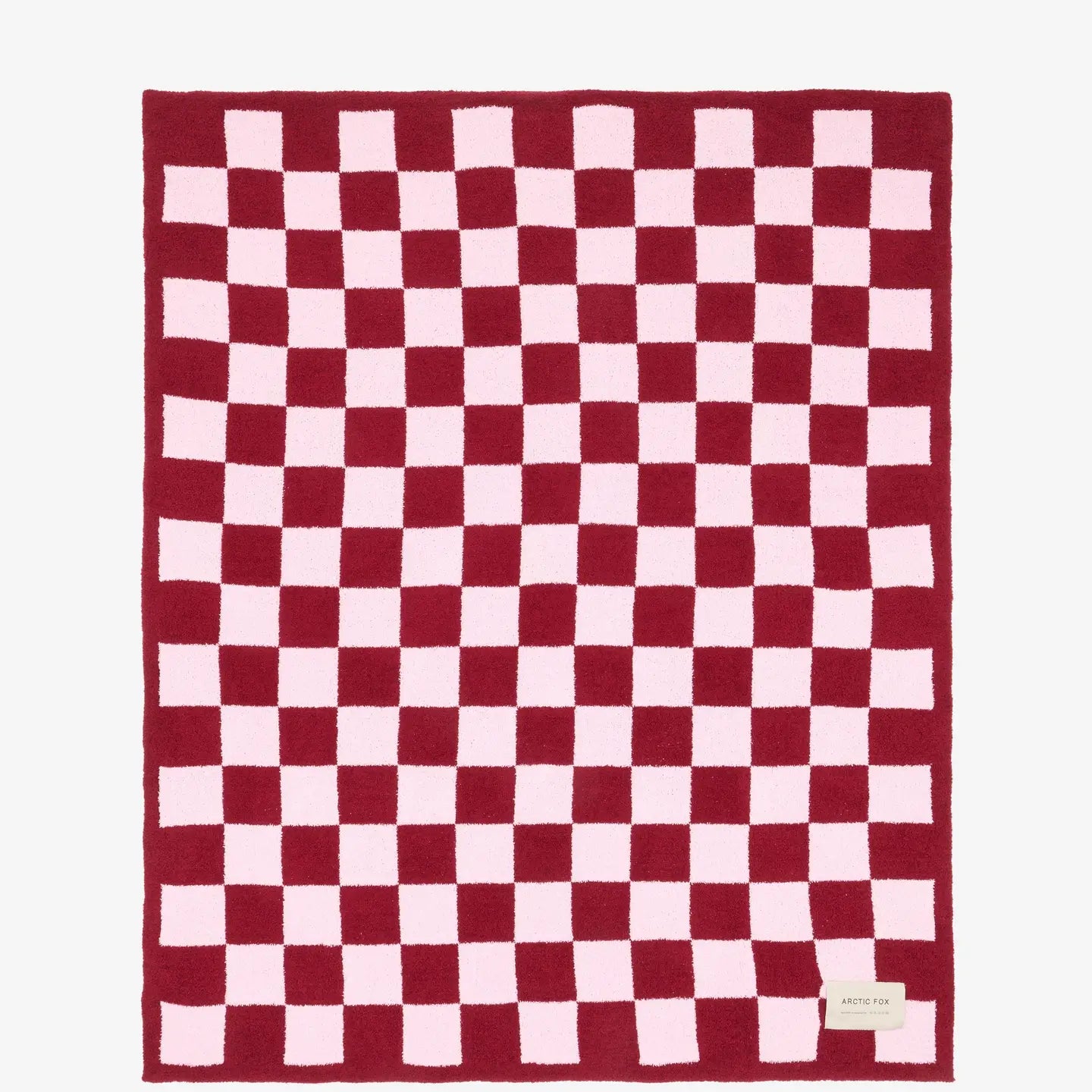 The Teddy Throw - pink check