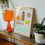 Load image into Gallery viewer, Glasto Trinket Hand Painted Print
