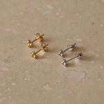 Load image into Gallery viewer, Mini Trio Gold Stud Earrings
