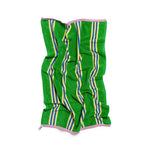 Load image into Gallery viewer, Green Stripe Terry Towelling Hand Towel
