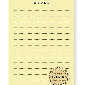 Origins Notepad - Yellow