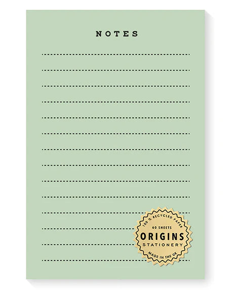 Origins Notepad - Green