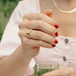 Load image into Gallery viewer, Gold Fluid Band Ring
