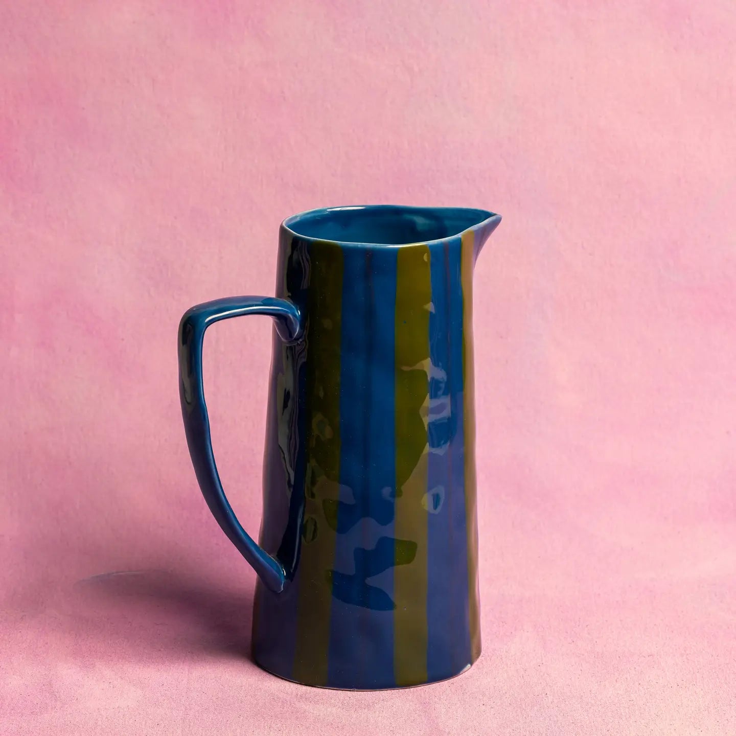 Blue/Green Stripe Jug