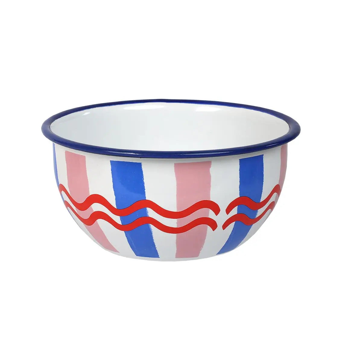 Stripe Enamel Bowl