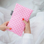 Load image into Gallery viewer, Pink Gingham Hot Water Bottle
