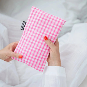 Pink Gingham Hot Water Bottle