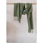 Load image into Gallery viewer, Lambswool Oversized Scarf - olive

