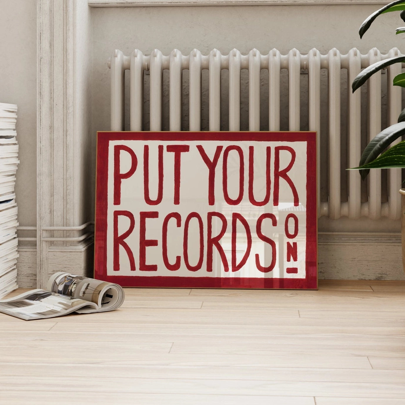 Put Your Records On A3 Print