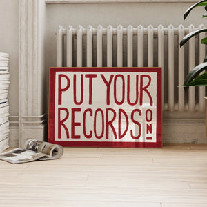 Put Your Records On A3 Print