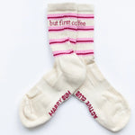 Load image into Gallery viewer, 'But First Coffee' Sports Socks
