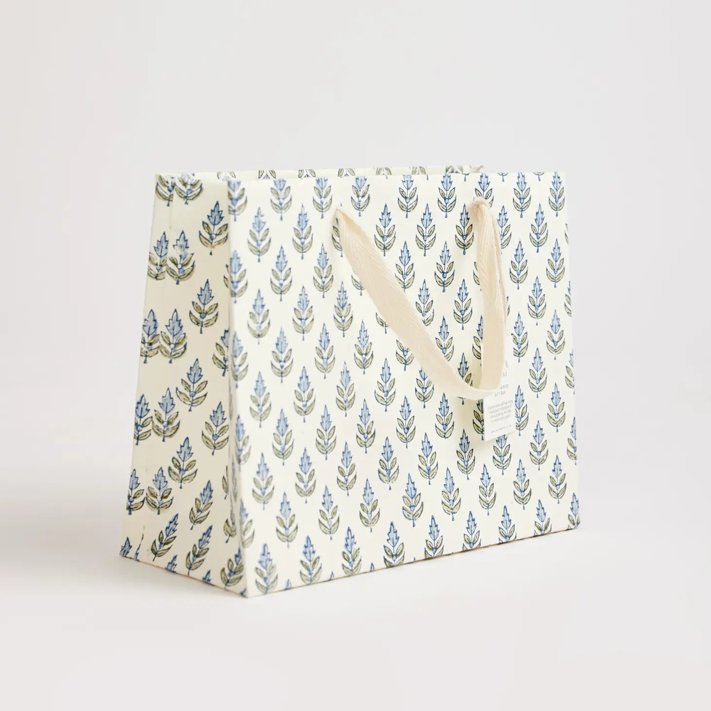 Blue Stone Hand Block Printed Gift Bag - small / medium / large