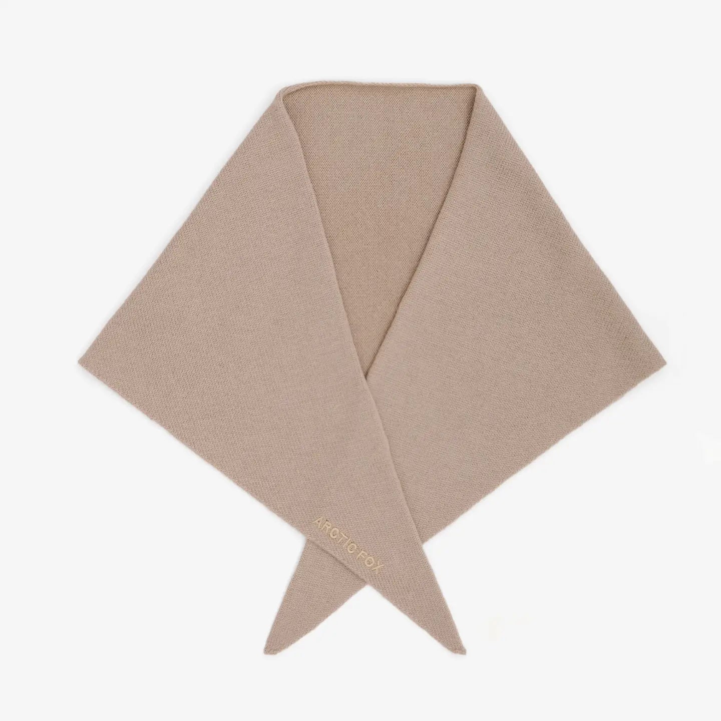 Merino Wool Triangle Scarf - soft taupe