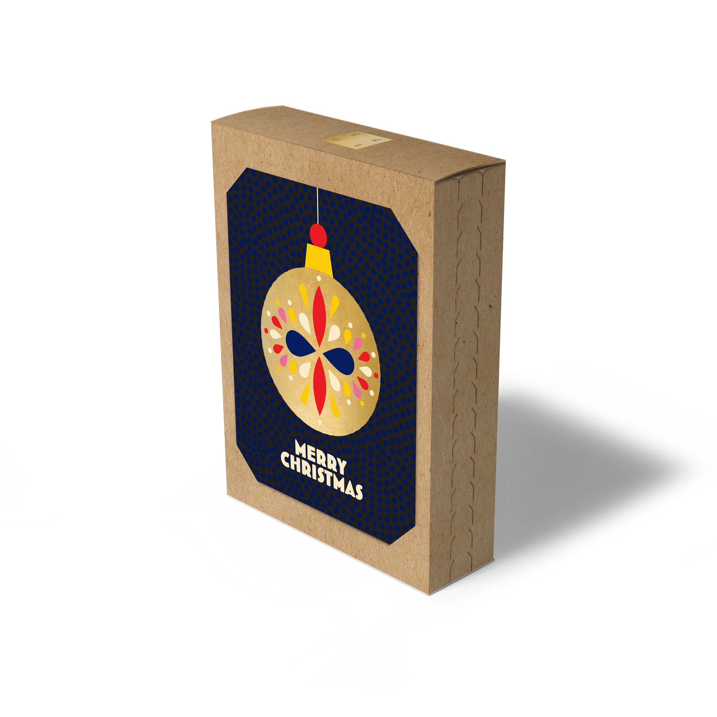 Merry Christmas Bauble Card - single / box of 8
