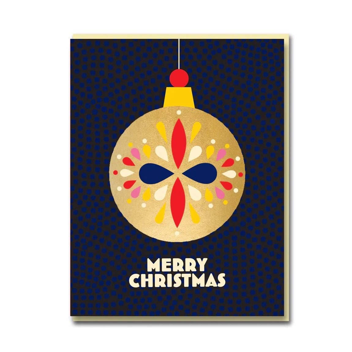 Merry Christmas Bauble Card - single / box of 8