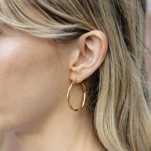 Large Entwined Hoop Earrings