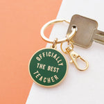 Load image into Gallery viewer, Officially the Best Teacher Keyring
