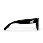 Load image into Gallery viewer, Max Recycled Plastic Sunglasses - shiny black (yellow lens)
