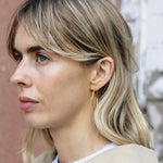 Load image into Gallery viewer, Gold Large Entwined Hoop Earrings

