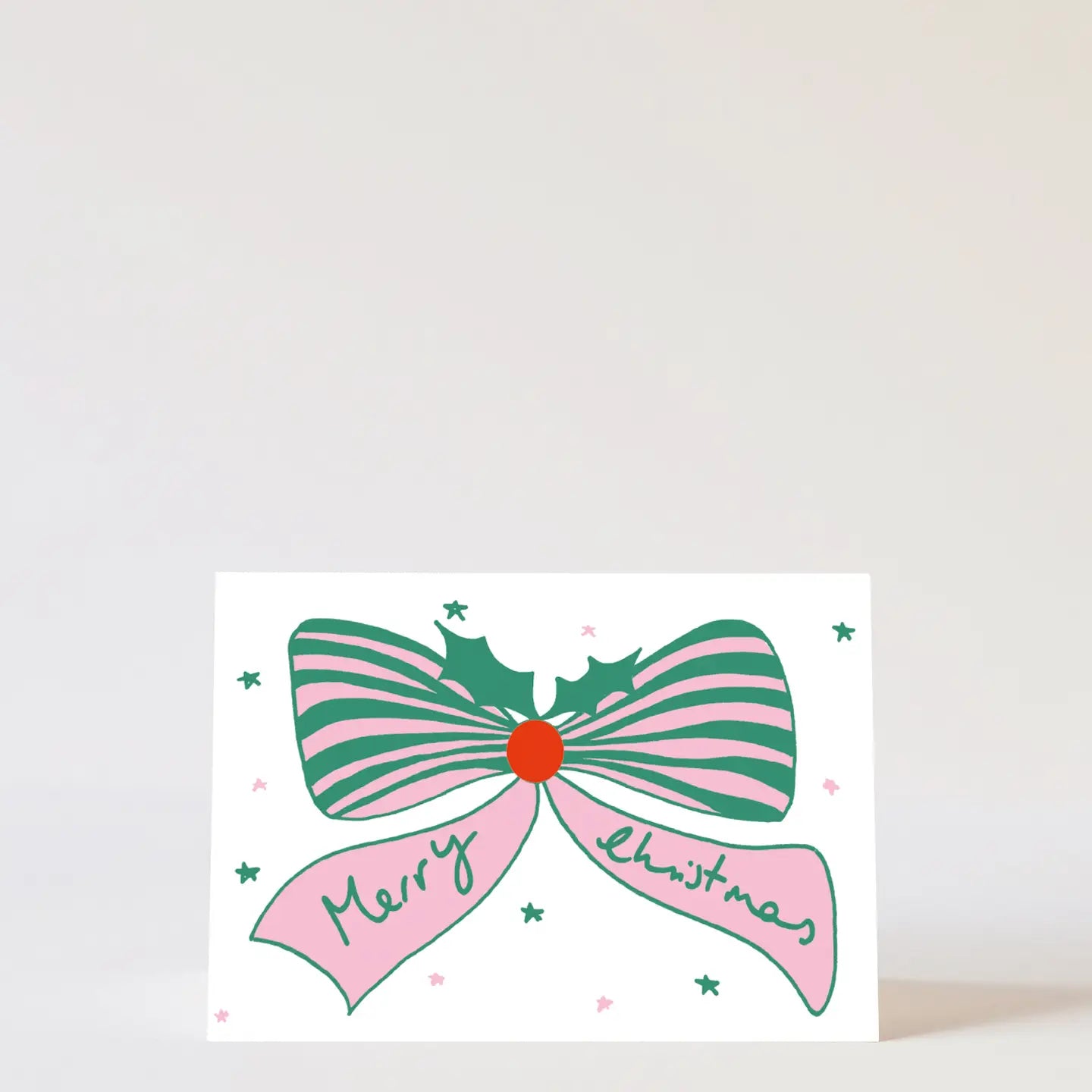 Bow Merry Christmas Card