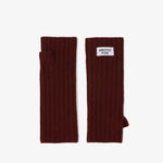 Load image into Gallery viewer, Merino Wool Fingerless Gloves - dark walnut brown
