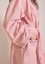 Load image into Gallery viewer, Cotton &amp; Linen Robe - pink
