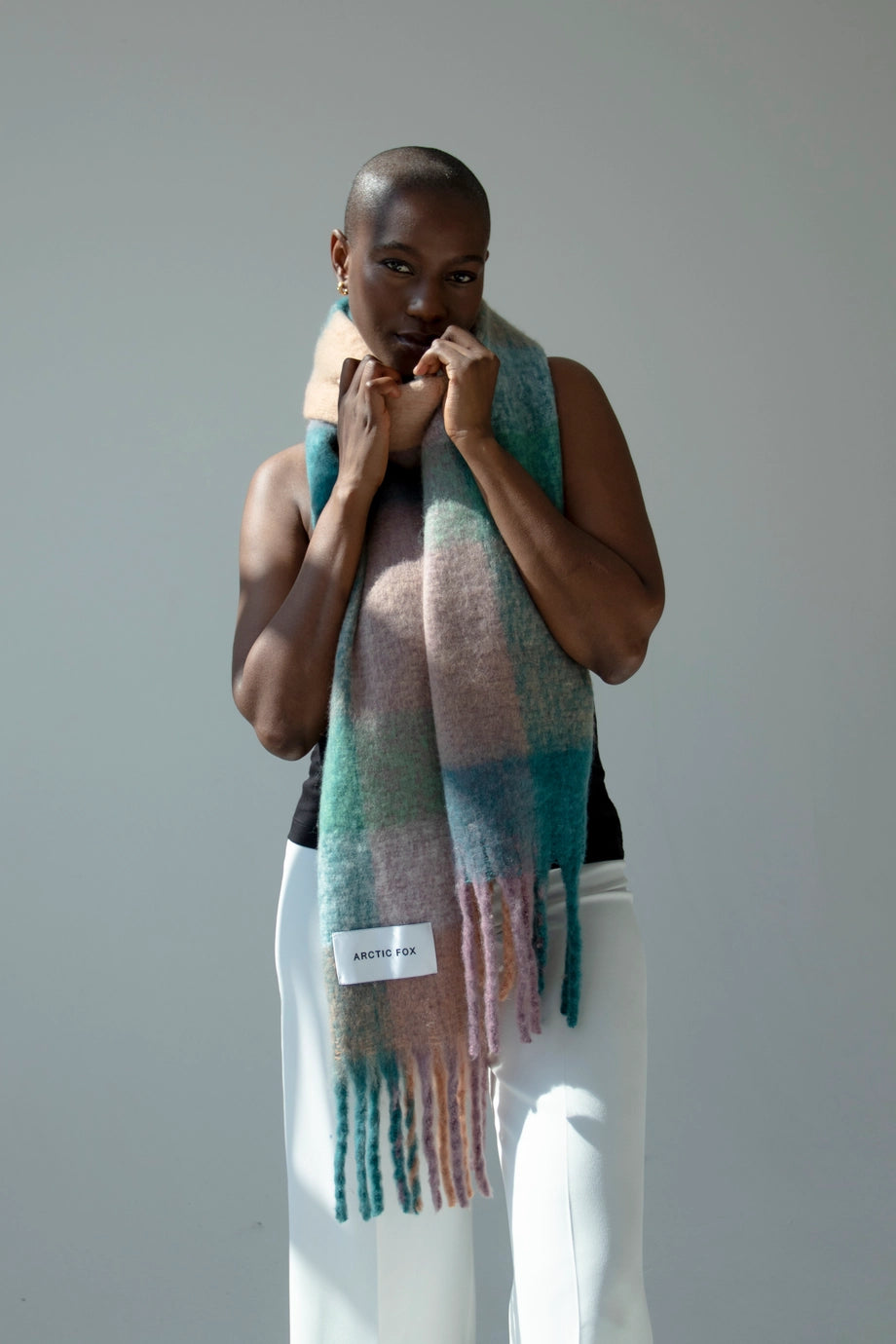 The Reykjavik Scarf - Lilac Check