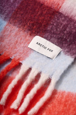 Load image into Gallery viewer, The Reykjavik Scarf - Red Blue Check
