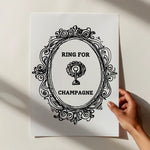 Load image into Gallery viewer, Ring For Champagne Print
