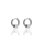 Load image into Gallery viewer, Cube Huggie Hoops - Silver

