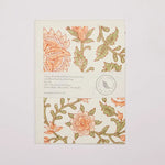 Load image into Gallery viewer, Flora Coral Hand Block Printed Greeting Card
