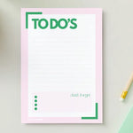Load image into Gallery viewer, To Do&#39;s Notepad - red / green
