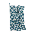 Load image into Gallery viewer, Check Cotton Hand Towel - teal check
