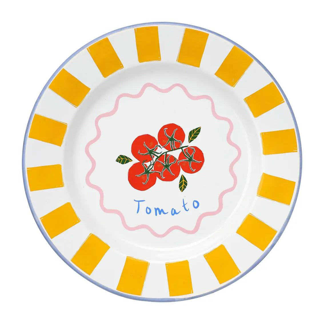 Bon Apetit Enamel Plate - Tomato