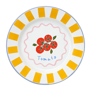 Bon Apetit Enamel Plate - Tomato