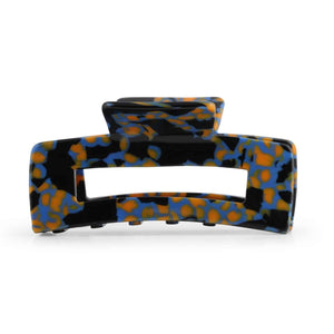 Donatella Bulldog Hairclip - blue / black / orange