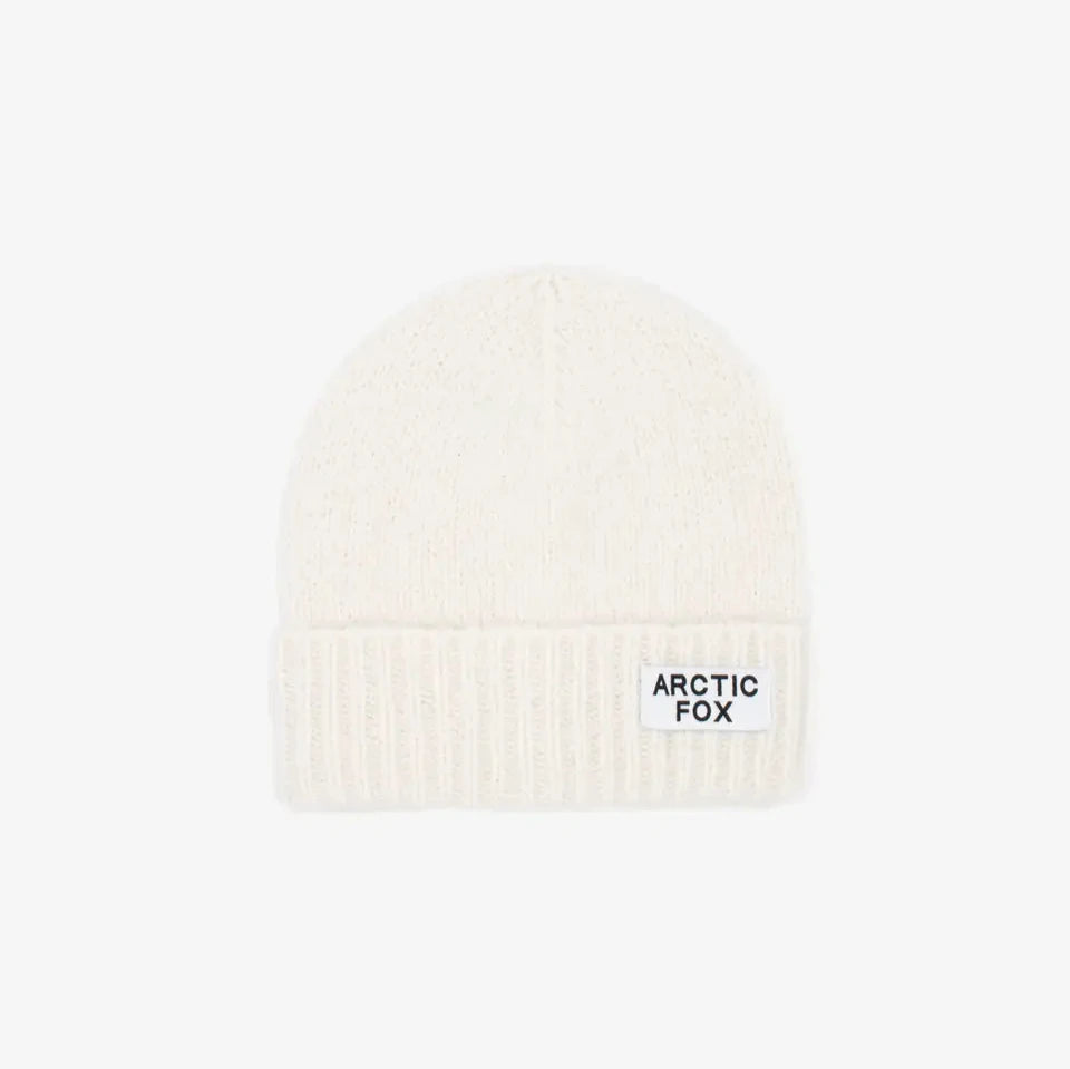 Mohair Beanie - white