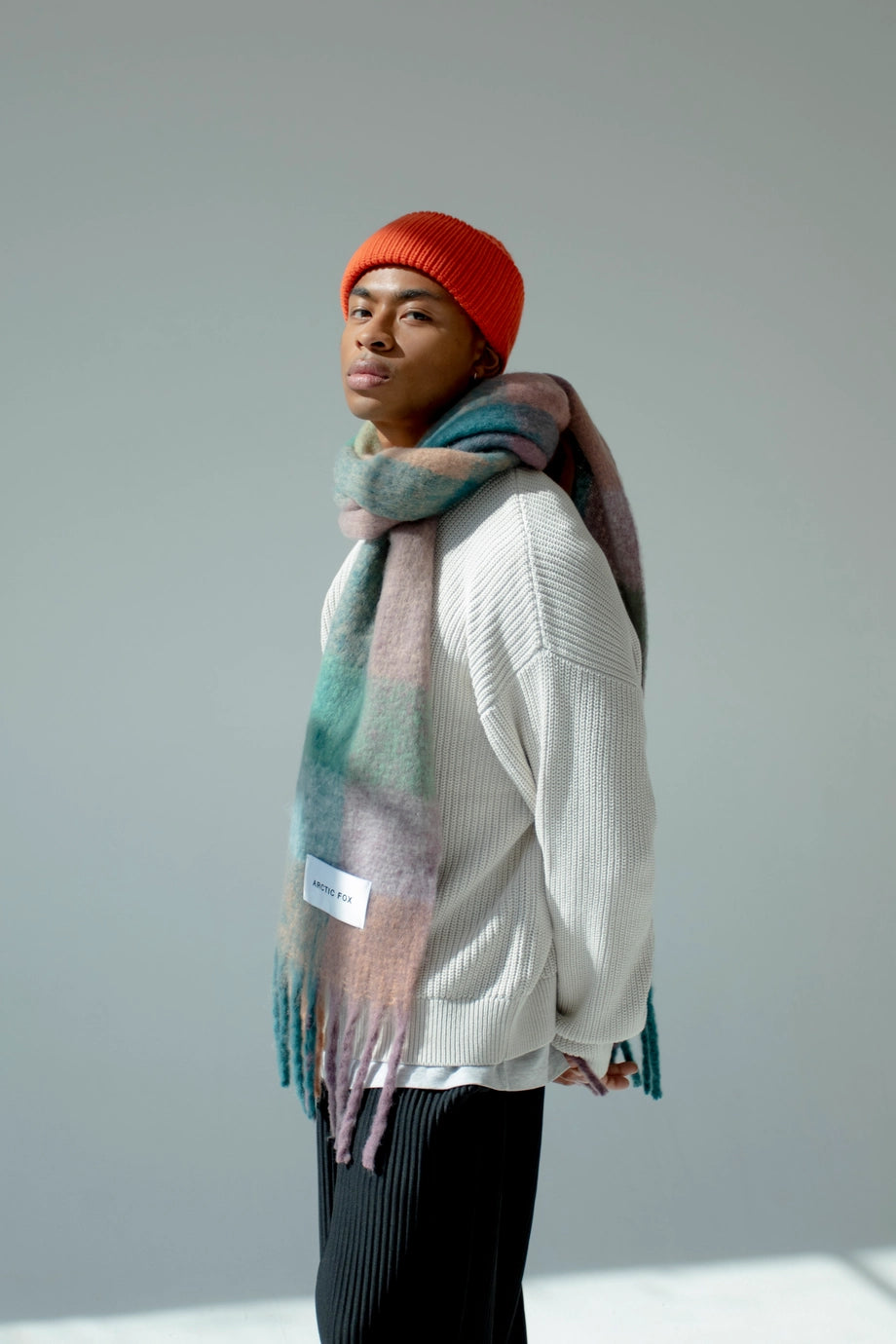 The Reykjavik Scarf - Lilac Check