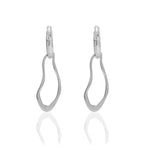 Load image into Gallery viewer, Yuna Drop Hoops - Silver

