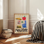 Load image into Gallery viewer, New York Trinket Hand Painted Print
