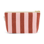 Load image into Gallery viewer, Sofia pouch - pink stripes
