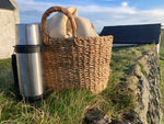 Load image into Gallery viewer, Leather Handle Seagrass Basket
