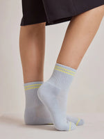 Load image into Gallery viewer, Shortie Everyday Sock - Blue
