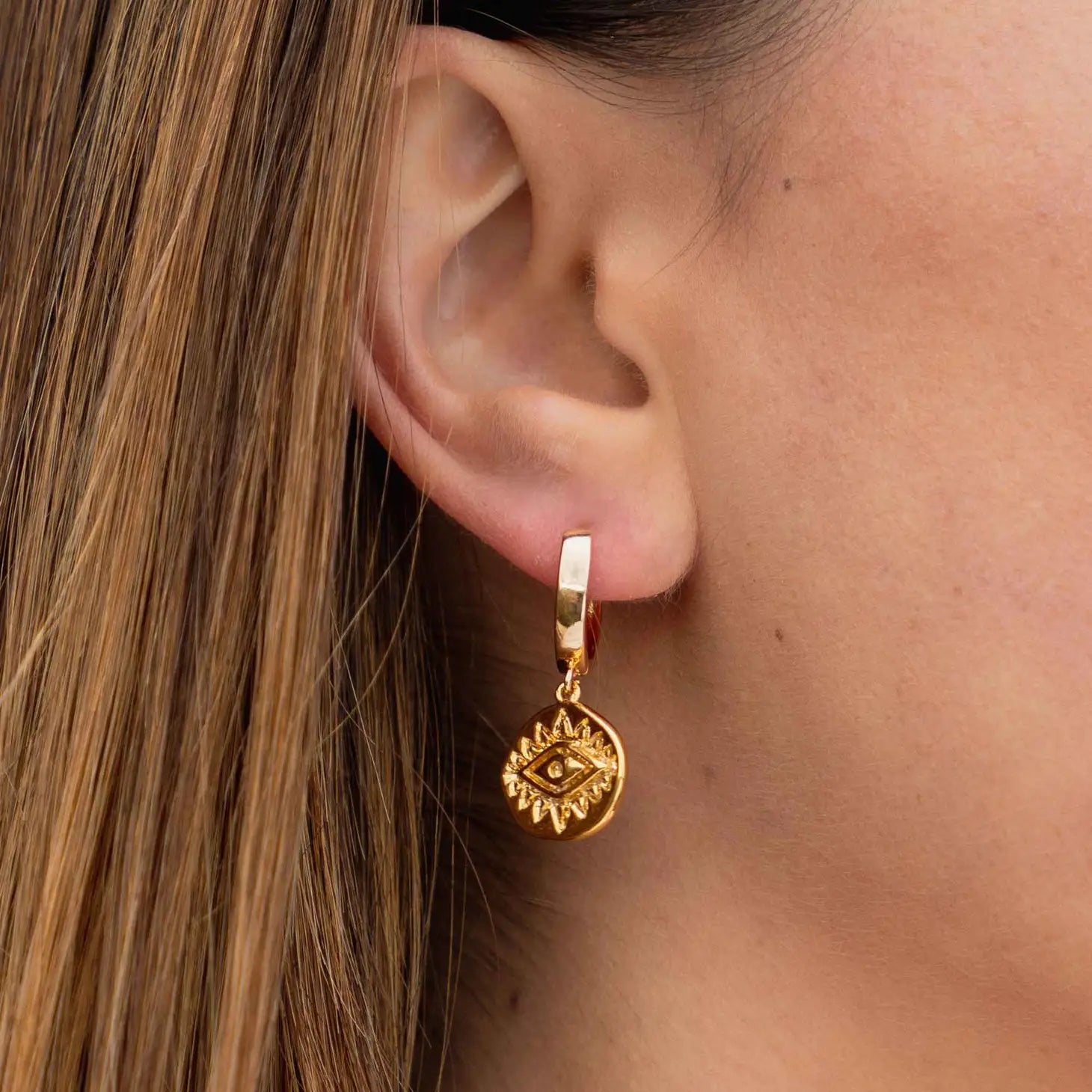 Lumen Evil Eye Hoops