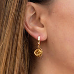 Load image into Gallery viewer, Lumen Evil Eye Hoops
