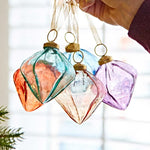 Load image into Gallery viewer, Coloured Recycled Glass Diamond Bauble
