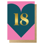 Load image into Gallery viewer, 18 heart card
