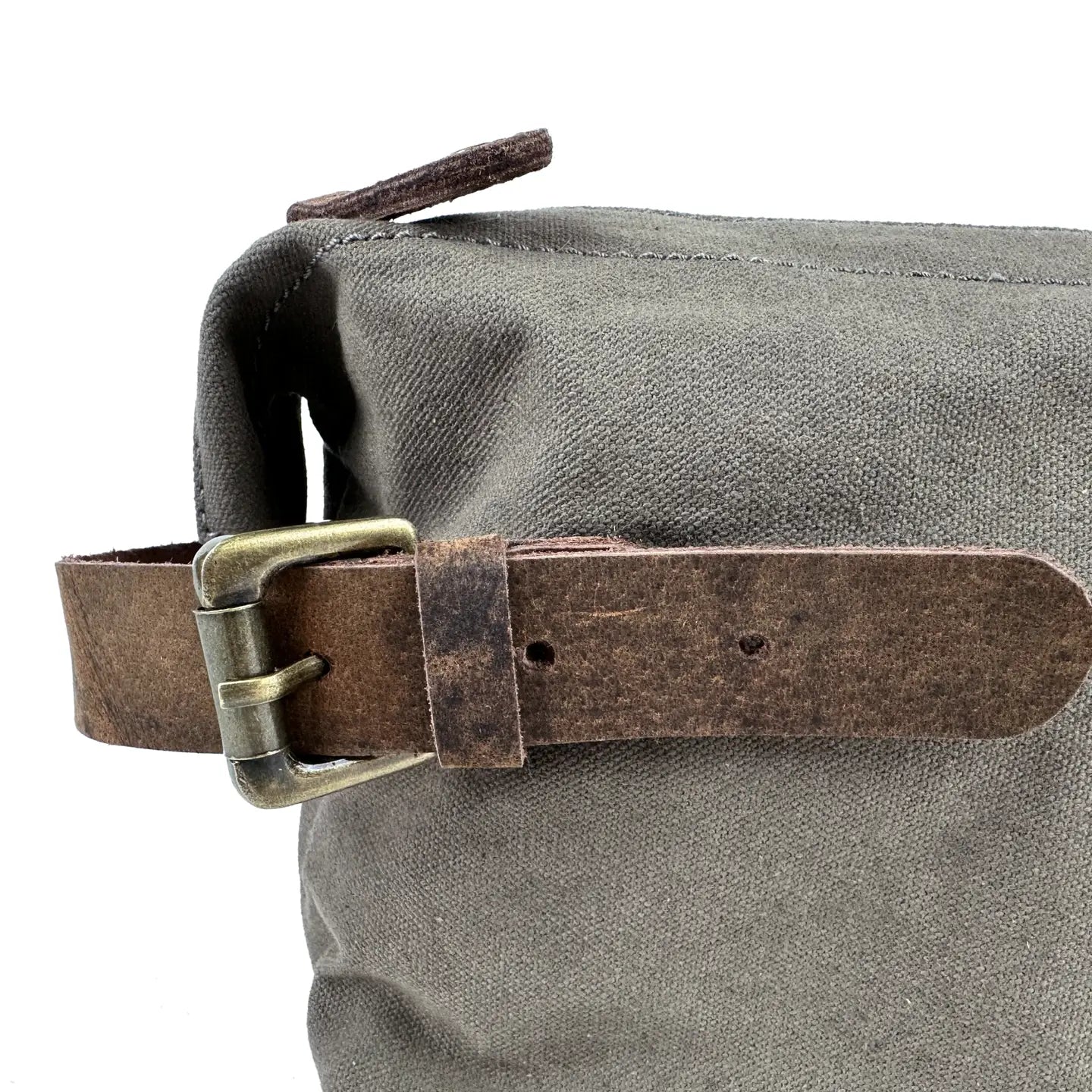 Birling Waxed Canvas & Leather Wash Bag
